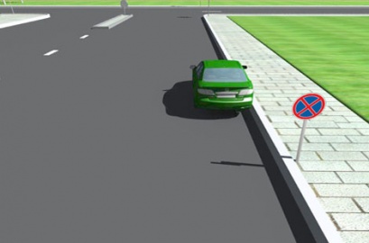 Ar leidžiama šioje vietoje sustoti prie šaligatvio?