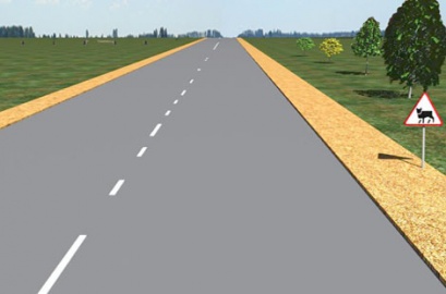 Kokiu atstumu nuo ženklo prasideda pavojingas ruožas ne gyvenvietėse?