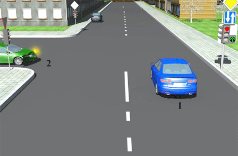 Kurio automobilio vairuotojas privalo duoti kelią?